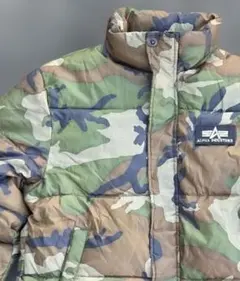 ALPHA INDUSTRIES 迷彩柄 中綿ジャケット