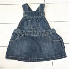 【OLD NAVY】デニムフリルジャンパースカート 6-12M