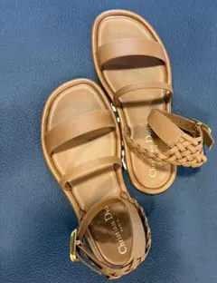 未使用近いChristian Dior アンクルストラップ サンダル - メルカリ