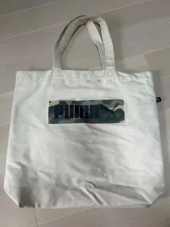 PUMA カモフラ柄ロゴ キャンバストートバッグのサムネイル
