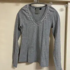 ZARA Vネック 長袖Tシャツ Mサイズ