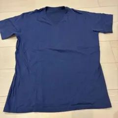 UNIQLO オールド Vネック Tシャツ ブルー archive 平成