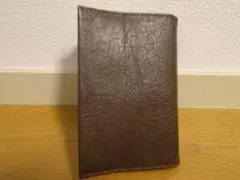 手作り一枚本革ブックカバー④