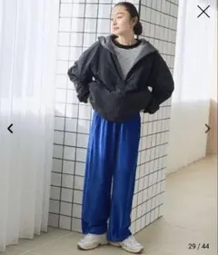 coen フェレットライクカットコールイージーワイドパンツ