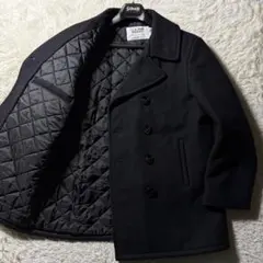 極美品■schott ピーコート　740US 7658 ネイビー　USA製 42