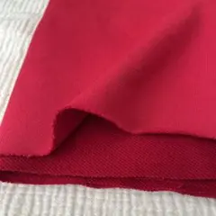 赤色裏毛ニット 生地巾166×50