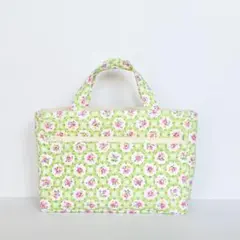 バッグインバッグ　ハンドメイド　花柄