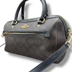 コーチ 422 シグネチャー 2way ローアン サッチェル ショルダーバッグ