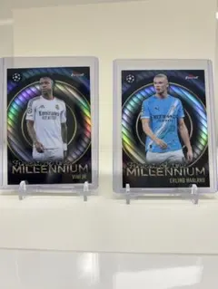 ハーランド サインカード haaland サッカー メッシ topps - メルカリ