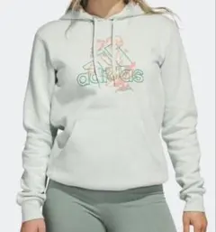 adidas　パーカー　花柄