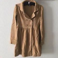 ANAP キャメル 茶色 Aライン レトロ コート 古着 USED