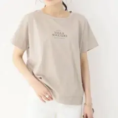シンプリシティエ　Simplicite ロゴTシャツ　ベージュのサムネイル