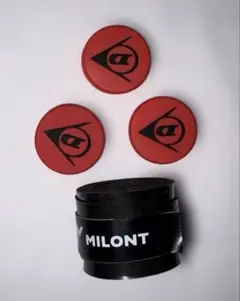 MILONTテニスグリップテープ￼&ダンロップ振動止め3個