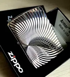 希少品 ZIPPO アーマー ジッポーライター シルバー 深彫り 立体的 彫刻 