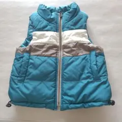 ベベ ダウン ベスト 100cm リバーシブル