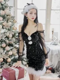 sugarサンタコスプレ　ブラックサンタ　ミニドレスのサムネイル