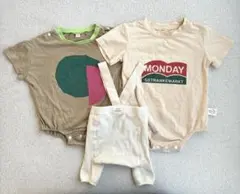 ベビーロンパース　ベビーパンツ　3枚セット