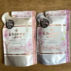 【10%増量品】アンドハニーサクラ ディープモイストシャンプーヘアトリートメントのサムネイル