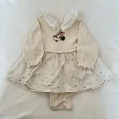 petit main ミニーマウスロンパース 80