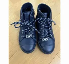 MARK & LONA ハイカットスニーカー ネイビー ゴールド サイズ25cm