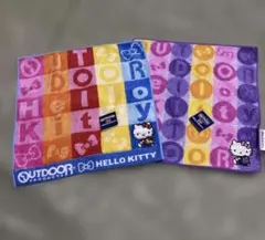 OUTDOOR PRODUCTS Hello Kitty タオルハンカチ 2枚のサムネイル