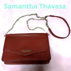 赤 ショルダーバッグ