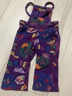 LOVE REVOLUTION 紫色オーバーオール 80cm