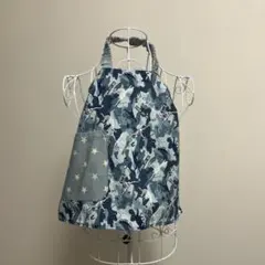 恐竜迷彩柄キッズエプロンハンドメイド85サイズ
