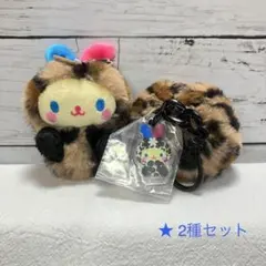 ウサハナ☘️ギャルらび♡マスコット　ファーチャーム　キャラクターグッズ