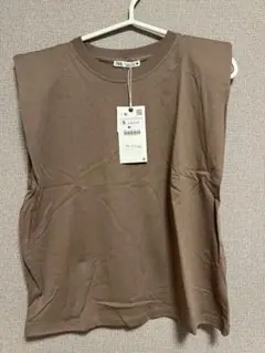zara ノースリーブ Tシャツ