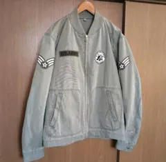 メンズジャンパーL(カーキ薄緑)