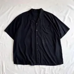 90s Tommy Bahawa silk100% s/s shirt BLKのサムネイル