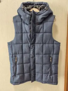 Avail jeanダークブルー キルティングベスト(メンズLL)