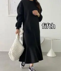 裏起毛ワンピース