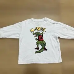 XLARGE 長袖カットソー 恐竜 グラフィック ホワイトのサムネイル