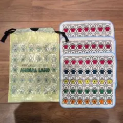 くま柄　タオルハンカチ　3枚セット