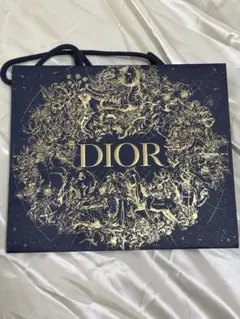 Dior ショップ袋 限定デザイン 星座柄 ネイビーのサムネイル