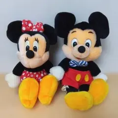 ★レトロ★　サンアンドスター　ミッキー＆ミニー　ぬいぐるみ2点セット