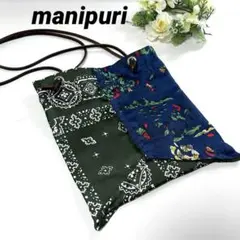 【美品】manipuri プリント トートバッグ S おしゃれ ユニセックスのサムネイル