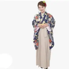 キョウエッ セット 二尺袖着物 華やか 卒業式 3点セット（着物、、袴下帯）