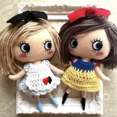 ハッピードール　イルメールイーマリーハンドメイド不思議の国のアリス&白雪姫♪