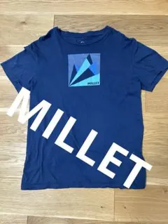 MILLET Tシャツ ネイビー メンズ Lサイズ