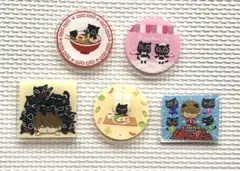 キヨの東キヨドーム 15周年くじ　G賞　キヨ猫アクリルバッジ5種セット