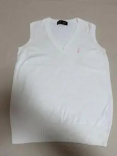 EAST BOY ホワイト Vネック スクールベスト