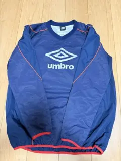 umbro ネイビー Vネック 長袖ピステ