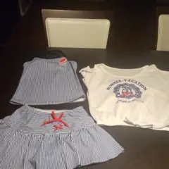 オリーブ・デ・オリーブ　水着　ストライプ