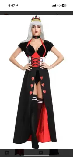 不思議の国のアリス ハートの女王 コスプレ コスチューム 衣装