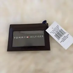 TOMMY HILFIGER カードケース ブラウン チェック