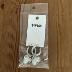 WEGO Lガラスハートフープピアスのサムネイル
