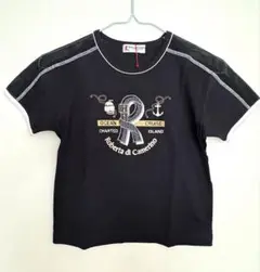 [新品]Tシャツ　半袖　黒　120cm Roberta di Camerino